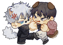 Load image into Gallery viewer, In hands Gojo/Toji chibi
